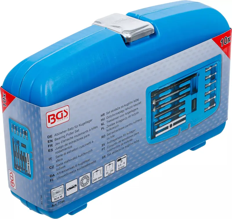 Stahováky kuličkových ložisek BGS107744 Sada 10 dílů (BGS107744)