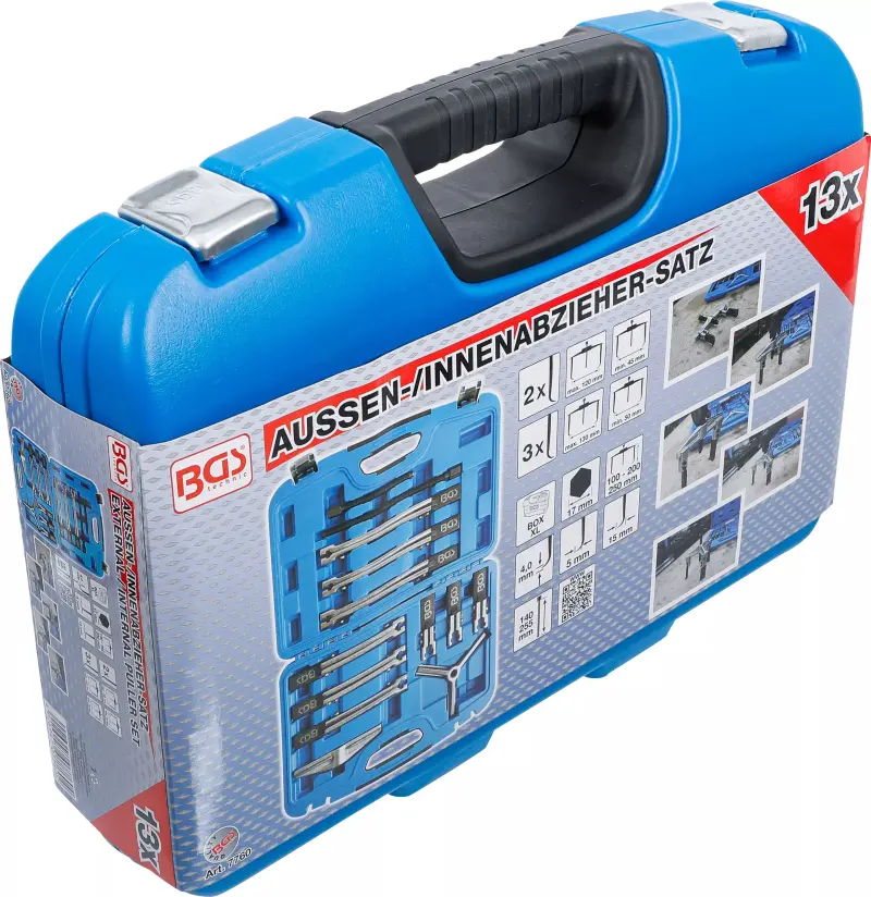 Univerzální stahováky dvou a tří ramenné BGS107760 Sada 12 dílů (BGS107760)