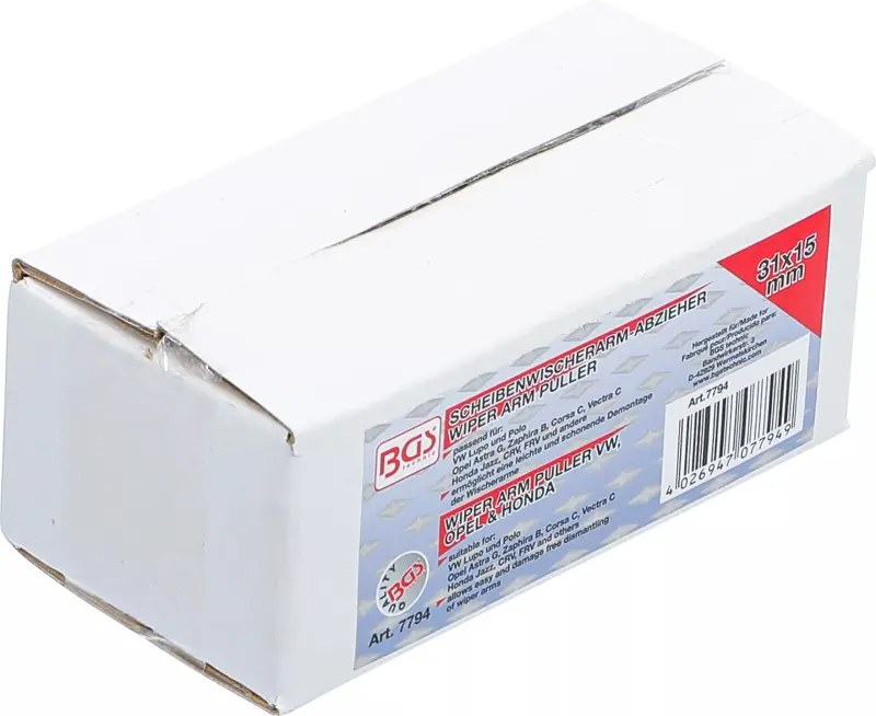 Stahovák ramínek stěračů BGS107794 Pro VW, Opel, Honda (BGS107794)