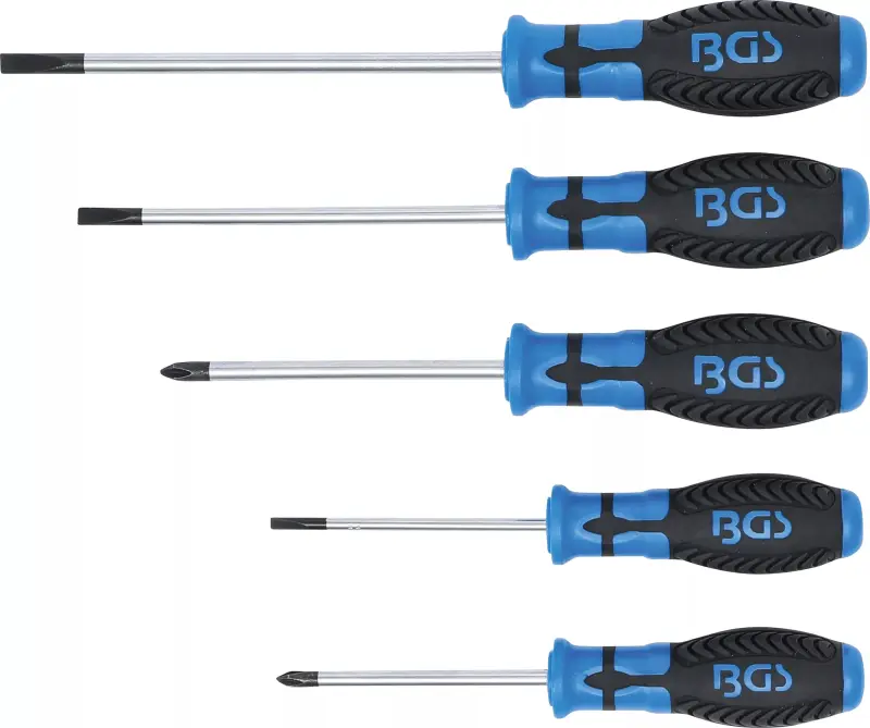 Šroubováky ploché a křížové BGS107943 Sada 5 dílů (BGS107943)