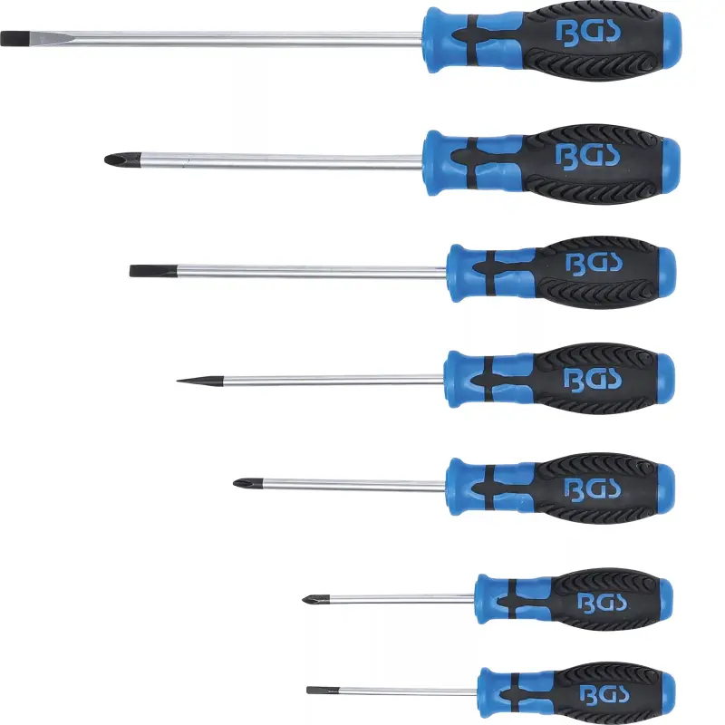 Šroubováky ploché a křížové BGS107944 (Sada 7 dílů) (BGS107944)