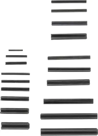 Zajišťovací pružné kolíky BGS108054 (Sada 450 dílů v PVC kazetě) (BGS108054)